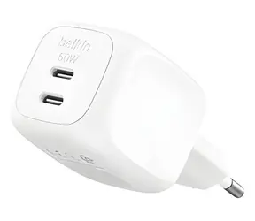 Belkin BOOST CHARGE bílá / Nabíječka / 2x USB-C / 50W / PD / PPS