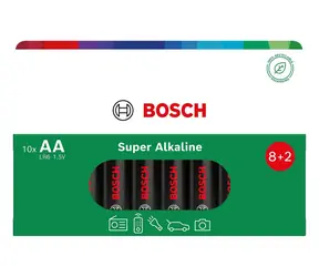 Bosch LR6SA10B/00 Super Alkaline / Baterie / AA (LR6) / Alkalická / 1,5 V / 10 ks