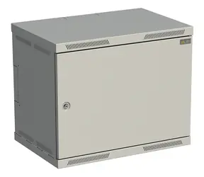 Solarix SENSA-9U-64-21-G / Rozvaděč nástěnný / 9U / 400 mm / dveře plech / RAL 7035