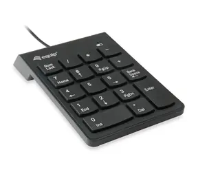 Equip černá / Numerická klávesnice / USB / 18 kláves / kabel 1,35 m