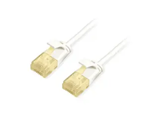 Equip Cat6a SlimFlex bílá / Patch kabel / U/UTP / 1 m / 2× RJ-45 / LSZH / PoE+