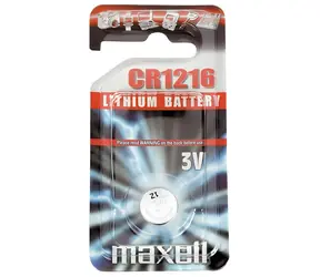 Maxell CR1216 / Knoflíková baterie / Lithiová / 3V / 25mAh / 1 ks