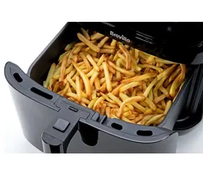 Breville VDF133X černá / Horkovzdušná fritéza / 7 l / dotykový displej / parní fritování / 6 programů