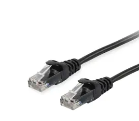 Equip Cat6 černá / Patch kabel / U/UTP / RJ-45 / 1,5 m / PVC
