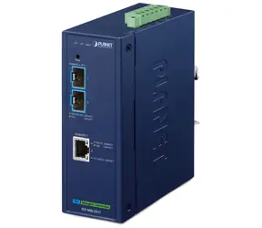 PLANET IXT-900-2X1T / Průmyslový konvertor / 10GBase-T / 2x SFP+ 10GBase-X / IP40 / -40~75°C / SNMP