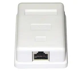 XtendLan / Zásuvka na zeď / 1x RJ-45 / Cat5e / stíněná / osazená