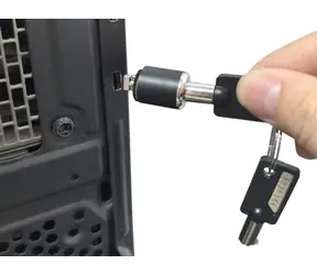 Conceptronic zámek počítačové skříně černý / Zámek / Klíčový / 2 klíče v balení