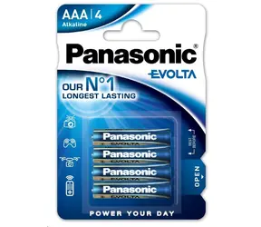Panasonic Evolta Platinum LR03EGE/4BP / Alkalická baterie / AAA / 1,5V / 4 ks / Blistr