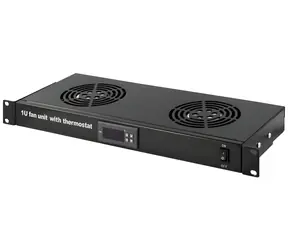 XtendLan / Ventilační jednotka / 1U / 2x ventilátor + termostat / hloubka 200 mm