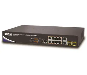 Planet WAPC-1232HP / WLAN kontrolér / pro 32x AP / 10x LAN / 8x PoE / 2x SFP / L2/L3