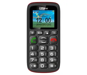 Maxcom MM428L černá / Mobilní telefon pro seniory / 1,8" / microSD 4GB / SOS tlačítko / USB-C