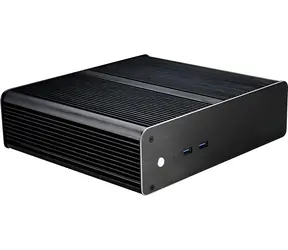 Akasa Euler T Plus černá / Skříň / Thin Mini-ITX / Pasivní chlazení / hliníková