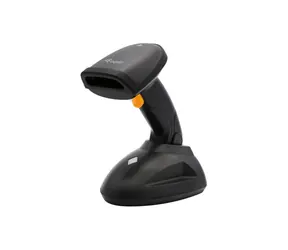 Equip 2D snímač čárových kódů černá / Snímač čárových kódů / 433MHz / 1D/2D / dlouhý dosah / IP54 / stojánek