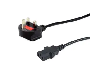 Equip BS 1363 - C13 černý / Napájecí kabel / 10 m / 250 V / 10 A