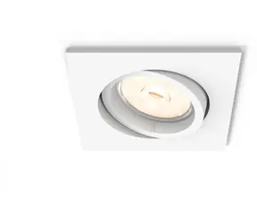 Philips Enneper bílé / Podhledové svítidlo / 1x GU10 / 5,5W / hranaté / 9cm / bez zdroje / IP20