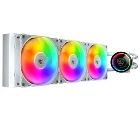 COUGAR Poseidon Elite 360 bílá / Vodní chladič CPU / ARGB / 3x 120 mm / Intel & AMD