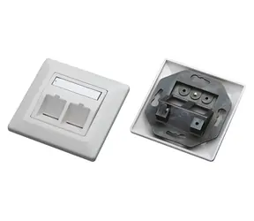 Xtendlan / TP zásuvka / 2x RJ-45 / pod omítku / šikmý vývod / neosazená