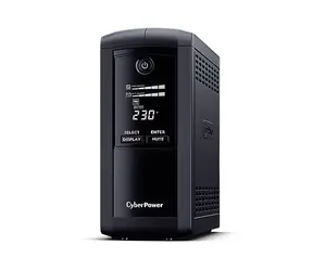 CyberPower VP700ELCD černá / Záložní zdroj UPS / Line-interactive / 700 VA / 390 W / LCD displej