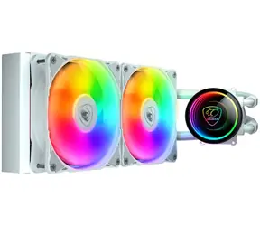 COUGAR Poseidon Elite 240 bílá / Vodní chladič CPU / ARGB / 2x 120 mm / Intel & AMD