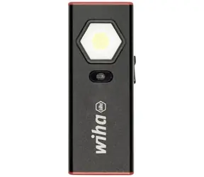 Wiha LED svítilna černá/červená / Svítilna / 1200 lm / COB LED / USB-C nabíjení / IK07/IPX3