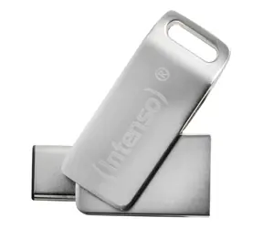 Intenso cMOBILE Line stříbrná / USB flash disk / USB-C a USB-A / 32GB / USB 3.2 Gen 1