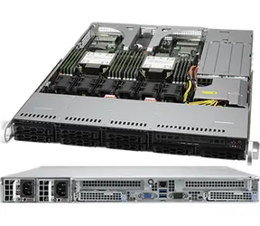 SUPERMICRO 120C-TR / 1U server / 2x Socket P+ / 8x SFF / 16x DDR4 / 2x PCIe4 x16 / IPMI / rPS 80+ Platinum