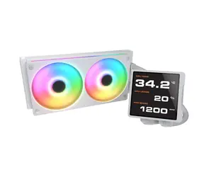 Cougar Poseidon Vistek Pro 240 bílá / Vodní chladič CPU / IPS displej / ARGB / 2x 120mm / Intel & AMD