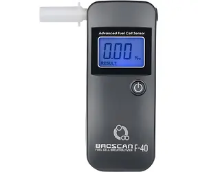 BSC F-40 šedá / Alkohol tester / bezkontaktní / rozpětí měření 0-4 % BAC / přesnost ±1 % / LCD displej