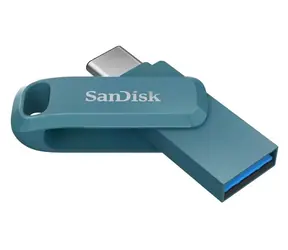 SanDisk Ultra Dual Drive Go 128GB modrá / Flash disk / USB-A + USB-C / čtení až 400 MB/s