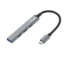 Equip 4-Port USB-C Hub černá