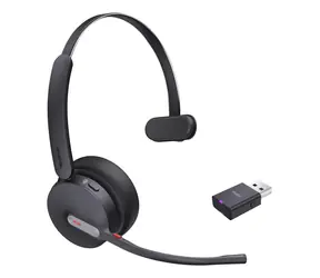 Yealink WH64 Hybrid Mono (MS Teams) černá / Mono náhlavní souprava / mikrofon / Bluetooth 5.2 / Na uši