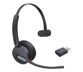 Yealink WH64 Hybrid Mono UC černá / Mono náhlavní souprava / mikrofon / Bluetooth 5.2 / Na uši