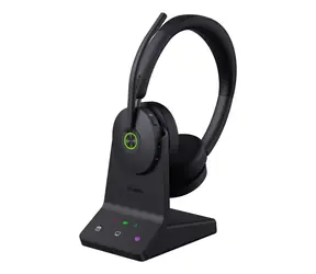 Yealink WH68 Hybrid (MS Teams) černá / Stereo náhlavní souprava / mikrofon / Bluetooth 5.3 / USB-C
