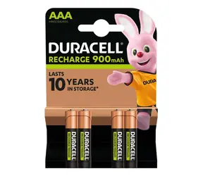 Duracell StayCharged / Nabíjecí baterie / AAA / 900 mAh / 1,2 V / 4 ks