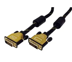 Roline Gold DVI-D(M) - DVI-D(M) kabel / DVI kabel / Dual Link / Zlacené konektory / Ferity / 2 m