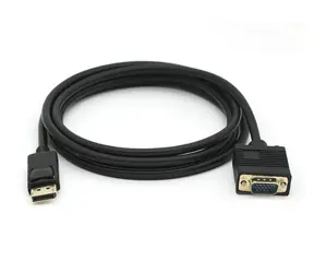 Equip adaptér DisplayPort-VGA černá / Adaptér / 1920x1200 / 2 m / pozlacené konektory