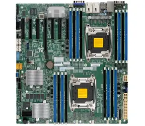 SUPERMICRO X10DRH-iLN4 / Základní deska / 2x LGA2011-3 / iC612 / 16x DDR4 ECC / 10x SATA3 / PCI-E 3.0 / 4x LAN / IPMI