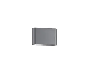 Nova Luce SOHO WALL GREY 2 šedá / Nástěnné svítidlo / IP54 / 2x5 W