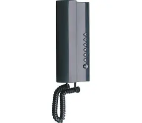 TESLA Elegant antracit / Domácí telefon / pro systém 2-BUS / 7 tlačítek / regulace hlasitosti