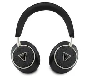 Guess PU 4G Triangle Logo černá / Sluchátka / Bezdrátová TWS / ENC potlačení hluku