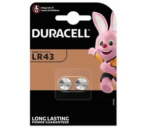 Duracell LR43 / Baterie / Alkalická / 1,5 V / 2 ks