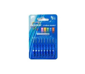 Denticol P01 1 mm / Mezizubní kartáček / plochá rukojeť / 16 ks (8+8)
