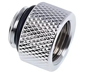 Alphacool Eiszapfen 10mm G1/4 AG-IG chromová / Adaptér / Vodní chlazení / Mosaz / Rovný