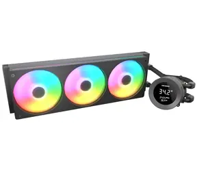 Cougar Poseidon Vistek 360 černá / Vodní chladič CPU / ARGB / 3x 120mm / 2500 RPM / Intel & AMD