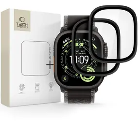 Tech-Protect ochranné sklo pro Apple Watch Ultra 49mm černé / Ochranné sklo / 2 ks v balení
