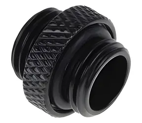 Alphacool Eiszapfen dvojitá vsuvka černá / Spojka / G1/4 AG - G1/4 AG / pro měkké hadice