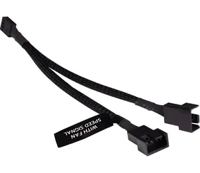 Alphacool Y-Splitter PWM černá / Rozbočovací kabel / 4-pin na 2x 4-pin PWM / 15 cm