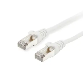 Equip Cat6 bílá (605516) / Patch kabel / S/FTP / 2xRJ-45 / 10 m / LSZH