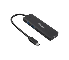 Equip 4-Port USB-C Hub černá / Hub / 2x USB-A 3.2 / 2x USB-C 3.2 / 5 Gbps