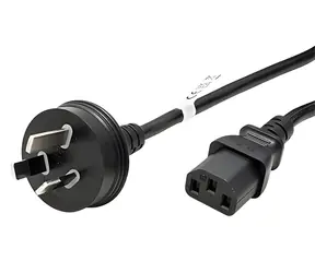 EFB napájecí kabel AU (AS 3112) - IEC C13 černý / Napájecí kabel / 1,8 m